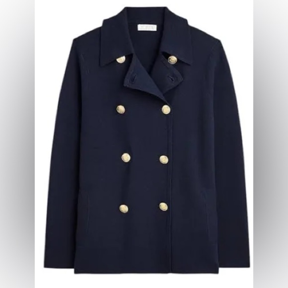 J Crew Warwick sweater blazer nautical NWT